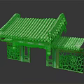 Ancient Architecture Traditional Gateway Structure Featuring Ornate Roof Tiles Painted Carvings And Decorative Details