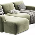 Modern Two Seater Sofa With Velvet Upholstery Multiple Color Options Throw Pillows And Blanket