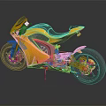 Sleek Yellow Sports Motorcycle With Streamlined Body Black Seat And Alloy Wheels