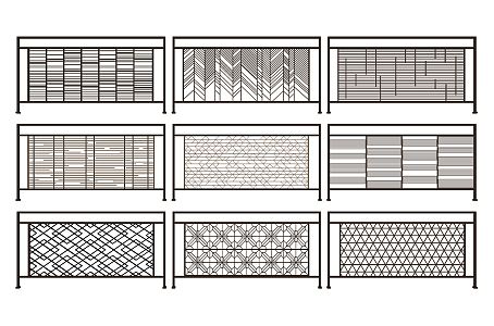 Modern Guardrail Railing 3d model