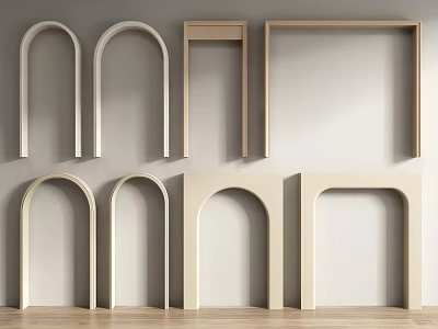 Modern Arches With Various Shapes For Interior Decor 3d model Modern Arches With Various Shapes For Interior Decor 3d model