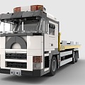 LEGO toy blocks rescue trailer 3d model