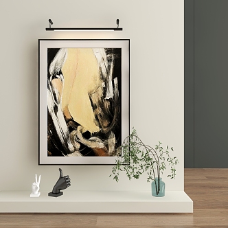 New Chinese Abstract Hanging Painting 3d model