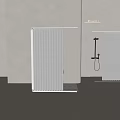 Modern Bathroom Interior With Sleek Shower Head And Contemporary Design Elements 3d model
