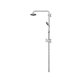 Modern Shower System With Fixed Head Handheld Spray And Flexible Hose 3d model