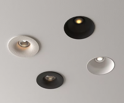 Modern Ceiling Downlights And Spotlights With Sleek Design And LED Illumination For Home 3d model