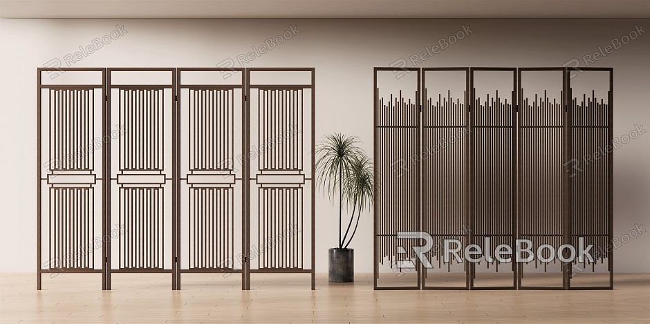 New Chinese-style screen partition model