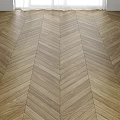 Herringbone Pattern Wooden Floor With Natural Wood Grain And Classic Layout Design