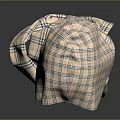 Stylish Plaid Hooded Scarf With Classic Check Pattern And Soft Fabric Texture