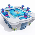 Modern game machine fishing up game machine 3d model
