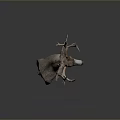 Deer Head Taxidermy Mount With Large Antlers For Home Wall Decoration