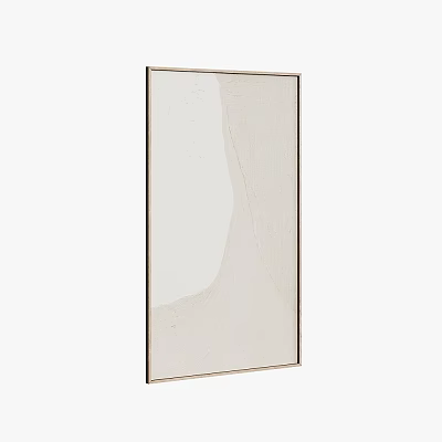 Rectangular Mirror With Black Frame Modern Minimalist Wall Mounted Home Decor 3d model