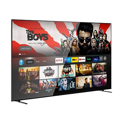 Smart TV Displaying The Boys Show With Streaming Apps On Home Screen 3d model Smart TV Displaying The Boys Show With Streaming Apps On Home Screen 3d model