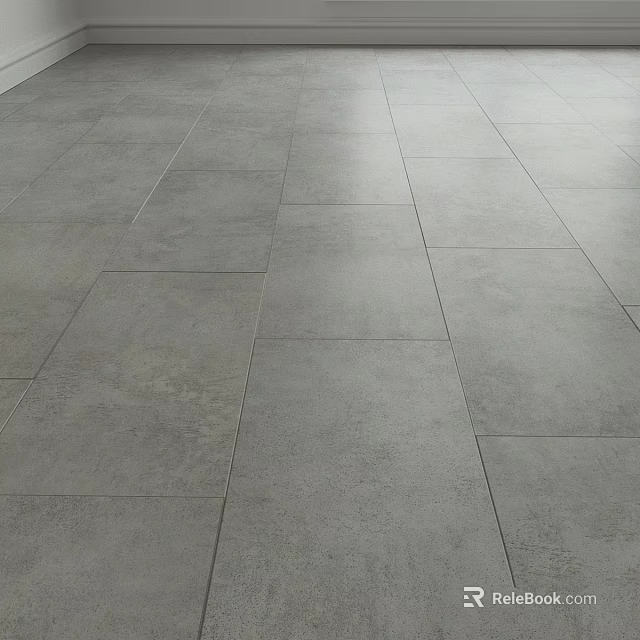 Gray Floor Tiles For Modern Interior Design With Sleek Surface And Durable Finish 3d model 