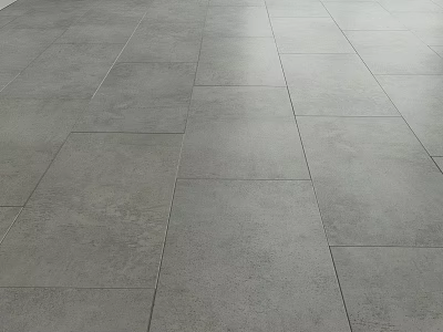 Gray Floor Tiles For Modern Interior Design With Sleek Surface And Durable Finish 3d model