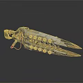 Futuristic Mechanical Weapon With Metallic Blades And Detailed Gear Components