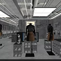 Modern Clothing Store Interior With Stylish Mannequins And Fashion Displays
