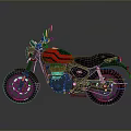 Sleek Black And Red Motorcycle With Modern Design Black Seat Red Stripes