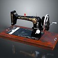 Sewing Machine Old-fashioned Sewing Machine Clothes Making Machine 3d model