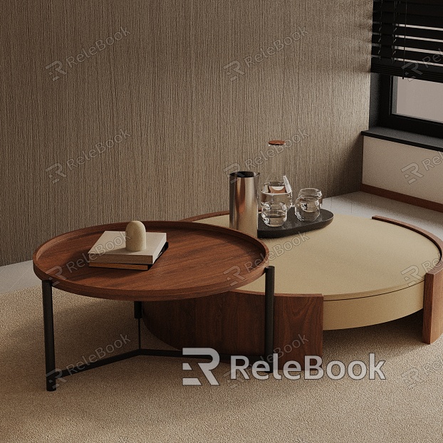 Modern coffee table model