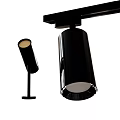 Black Downlights and Spotlights Track Mounted Standalone Modern Home Lighting Design