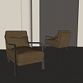 modern sofa single sofa sofa leisure sofa 3d model