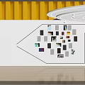 Energetic Street Dance Fitness Studio With Black Walls White Doors Yellow Warning Stripes And Lighting