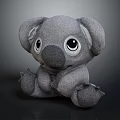Cute Soft Grey Koala Plush Toy Stuffed Animal For Kids Home Decor