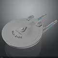 Cosmic Spacecraft Model NCC 2120 With Detailed Design For Space Exploration