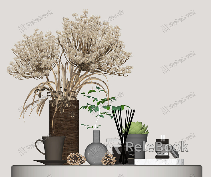 Modern Ornaments Combination Decorations Ornaments Vase Ornaments model