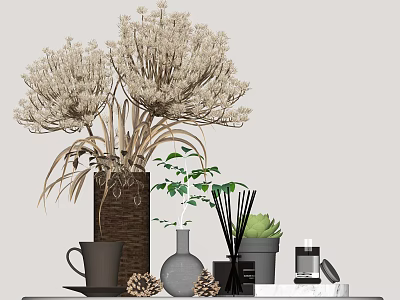 Modern Ornaments Combination Decorations Ornaments Vase Ornaments 3d model