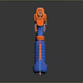 NERF Toy Weapon Blaster Featuring Blue and Orange Color Design for Kids Play