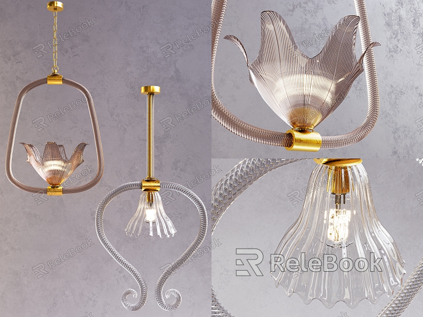 Light Luxury Glass Chandelier model