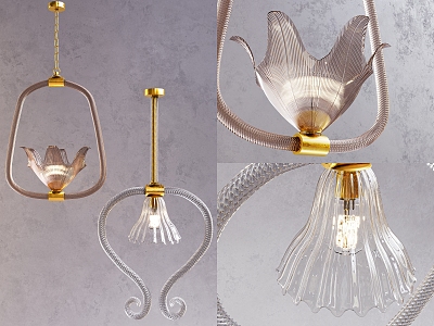 Light Luxury Glass Chandelier model