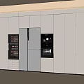 Modern White Sideboard Cabinet With Storage Drawers And Sleek Built in Design
