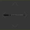 Modern Tactical Rifle with Black Body and Detailed Components in Professional Design