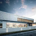 Modern Sales Office Architecture Exhibition Art Gallery Architecture 3d model