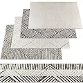 Modern Square Carpet 3d model