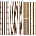 Bamboo Screen Decoration Bamboo Fence Railing Bamboo Screen Partition Bamboo Partition 3d model