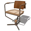 Ergonomic Office Chair With Metal Frame Leather Backrest Mesh Seat And Five Star Base