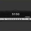 Black FENDER 5180 Electronic Amplifier With Control Knobs And Front Panel