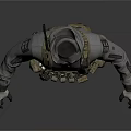 Tactical Clothing with Vest Cargo Pants and Gray Khaki Boots on Mannequin