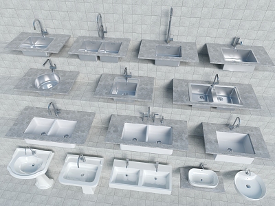 Wash basin wash basin wash basin wash basin faucet 3d model