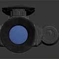 Tactical Night Vision Scope With Black Metal Body And Adjustable Knobs