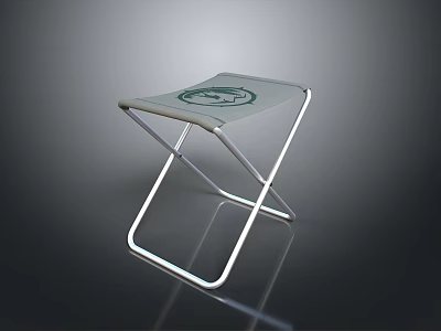 Foldable Leisure Chair With Lightweight Metal Frame And Mesh Seat Design 3d model
