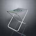 Foldable Leisure Chair With Lightweight Metal Frame And Mesh Seat Design