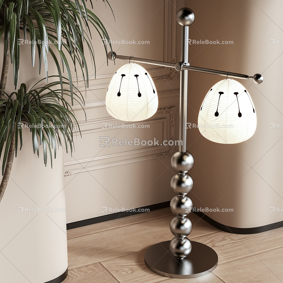 floor lamp lantern 3d model