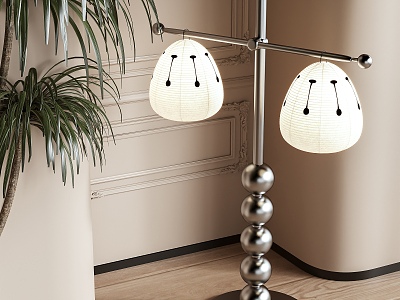 floor lamp lantern 3d model