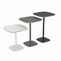 Modern Minimalist Functional Tables With Square Top Sturdy Base And Multiple Colors 3d model
