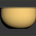 Commercial Golden Metal Bowl With Lid Handle And Smooth Surface Design For Business